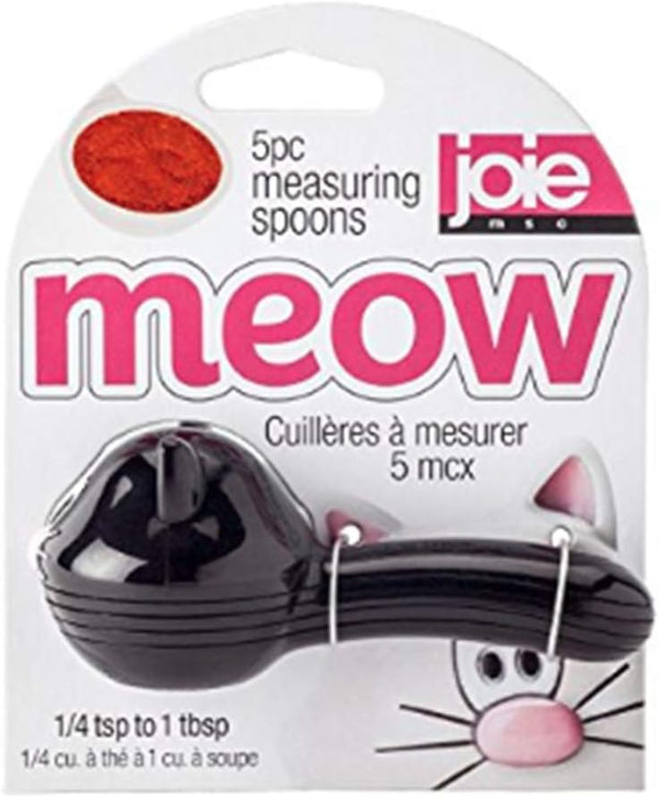 Joie Meow Measuring Spoons, Five Piece Set, BPA-Free, Cute Kitchen Gadget, Cat, Colors May Vary
