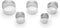 Fox Run 5-Piece Circle Biscuit/Cookie Cutter Set, Stainless Steel