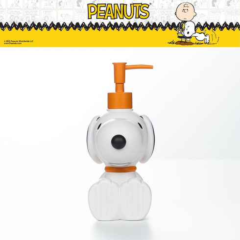 12.70 Peanuts Snoopy Soap/Lotion/Hand Sanitizer Resin Pump Dispenser, Ounces, (Officially Licensed Product) by Franco