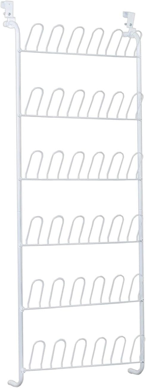 ClosetMaid 8040 18-Pair Over The Door Shoe Rack, 5-Inch D x 58-Inch