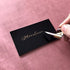 UNIQOOO Black Acrylic Rectangle Place Cards - 20 Count for Weddings, Dinner Parties, and Events