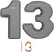 Silicone Number Cake Pan, Large 3D Baking Mold for 10 inch Number of 1&3, DIY Forms for Birthday and Wedding Anniversary