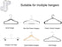 60 Pcs Clothes Hanger Connector Hooks, Mini Cascading Hanger Hooks for Velvet Huggable Hangers, Heavy Duty
