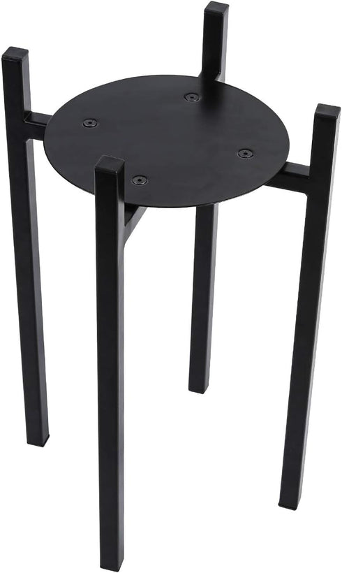 (15" Sunnyglade Plant Stand Metal Potted Plant Holder Sturdy, Galvanized Steel Pot Stand with Stylish Mid-Century