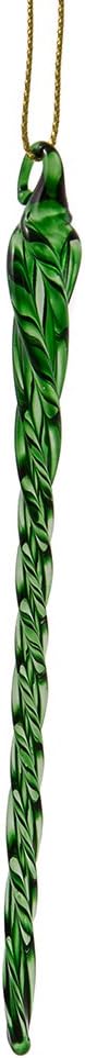 Kurt Adler 5.25-Inch Glass Multicolored Icicle Ornament - 12 Piece Box Set