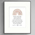 8x10" Hold Her a Little Longer Baby Girl Nursery Quote Art Rainbow Newborn Baby Gift for Baby Girls Room Boho Nursery