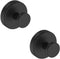 Suction Cup Hooks for Shower, Removable Towel Hooks for Bathroom and Glass Door, 2 Pack, Black