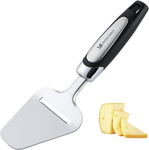MSY BIGSUNNY Heavy Duty Stainless Steel Cheese Slicer, Non-slip Handle Cheese Plane Cutter