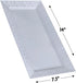 Silver Spoons Disposable Lace Trays for Upscale Wedding and Dining, 6 pc, White, 14” x 7.5”
