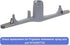 154567702 Dishwasher Spray Arm Assembly, Lower with Heat Shield, Replaces 5304507175, 154567701, Gray
