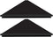 evron Wall Mount Corner Shelf,Easy to Install Metal Front Floating Corner Shelves with