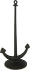 Moby Dick Specialties Rust Brown Cast Iron Nautical Ship Anchor Paper Towel Holder