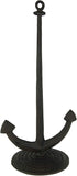 Moby Dick Specialties Rust Brown Cast Iron Nautical Ship Anchor Paper Towel Holder