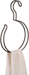 iDesign Classico Over the Rod Closet Accessory Organizer for Scarves, Pashminas, Handbags, Loop, Bronze