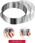 Cake Ring 6 to 12 Inch Adjustable Round Stainless Steel Cake Mousse Mould Ring Bakeware Tools Cake Decorating Mold Baking Ring by WIWAPLEX