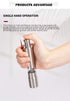MINI Stainless-Steel One-Handed Thumb Push Button Salt and Pepper Grinder for Black Pepper or Himalayan Salt