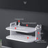 Denpetec Set-Top Floating Shelf for TV Components,TV Box Shelf Thick DVD Player, Wall Hanging Shelf Punching-Free