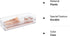 STORi SimpleSort 2-Piece Stackable Clear Drawer Organizer Set, 15" x 6" x 2" Rectangle Trays for Makeup and Office