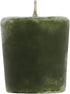Aroma Naturals Votive Candles, Essential Oil with Juniper Spruce and Basil, Evergreen Holiday, 6 Count