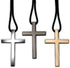 Cross Hanging Ornaments for Car Rear View Mirror, Metal Car Charm Pendant Decoration for Car, Truck, Home Decor (Silver)