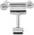 Rolling Pin Double Roller, Stainless Steel Pastry and Pizza Baker Roller, Ideal for Baking Dough, Pizza, Cookies