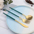 Reusable Utensils Set with Case, Travel Flatware Set for Home, Office, School, Camping