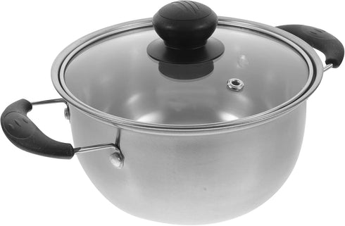 Soup Pan Stainless Steel Stockpot with Lid, Nonstick Cooking Pot, Pasta Pot, Saucepot Cookware