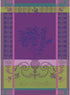 Garnier Thiebaut Myrtilles Violet French Kitchen Towel, 22"x30", Cotton, Jacquard