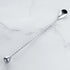 Homestia Bar Spoon Cocktail Mixing Stirrers - 12 Inches 304 Stainless Steel - Bottom Weighted Muddler Function, Silver