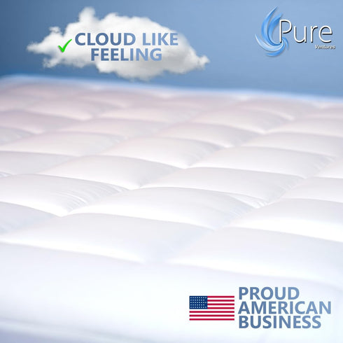 Queen Mattress Topper and Pad Cover, Extra Thick Luxury Down Alternative Cooling Bed Topper, 18 Inch Deep Pocket