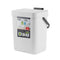 Mini Kitchen Trash Can with Lid, 5L/1.3 Odor Free Compost Bin, Small Countertop Trash Bin for Daily Cooking Scraps