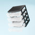 BYCY 4-Drawer Clear Stacking Desktop Organizer for Office Supplies, Stackable Plastic Storage Bins for Small Business &
