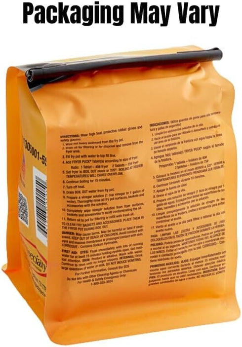 Fryer Puck 401304001 4oz Deep Fryer Cleaner Tablets - 5 Tabs/Box