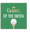 Queen of the Green Golf Themed Funny Cocktail Napkins - 5x5 Inch, 16 Count Beverage Napkins