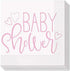 Pink Hearts "Baby Shower" Luncheon Napkins, Pack of 16, Adorable & Elegant Design for Memorable Celebrations