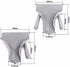 Only Right Handle Commercial Plastic Chips Scoop, Food French Fries Shovel Fry Scoop