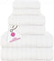 CASA COPENHAGEN Ecstatic 6Pcs 100% Egyptian Cotton Large Designer Towels Gift Set-