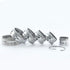 Fluted Cookie Cutters Set of 6 Pieces, Round Biscuit Cutters, Double Sided Stainless Steel