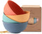 4 Pack Unbreakable 24 oz Cereal Bowls - Reusable Wheat Straw Fiber Lightweight, Dishwasher & Microwave Safe