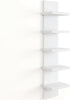 Fun Memories 5 Tier Wall Shelf Unit, White Floating Shelves for Storage