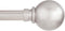 Kenney KN80102 Mercer Ball End Standard Decorative Window Curtain Rod, 36-66" Adjustable Length, Brushed Nickel Finish
