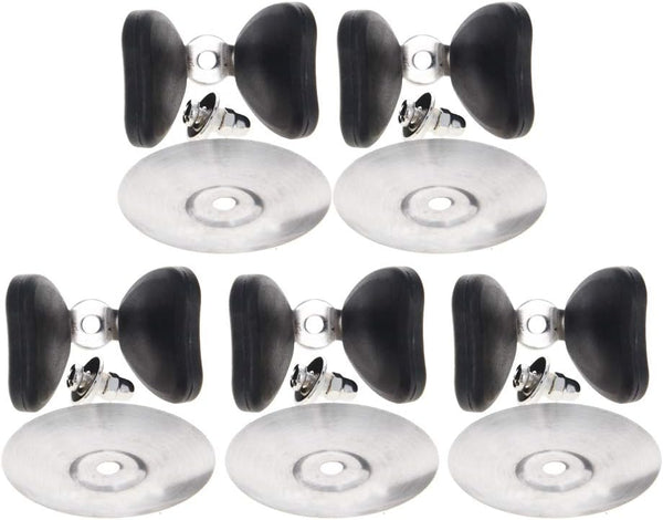 MroMax Universal Pot Lid Cover Knob Handle, Black Butterfly Replacement Knob for Kitchen Cookware, 5 Pcs