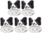 MroMax Universal Pot Lid Cover Knob Handle, Black Butterfly Replacement Knob for Kitchen Cookware, 5 Pcs