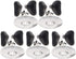 MroMax Universal Pot Lid Cover Knob Handle, Black Butterfly Replacement Knob for Kitchen Cookware, 5 Pcs