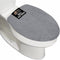 GORILLA GRIP Thick Memory Foam Toilet Lid Seat Cover, Soft Velvet, Machine Wash, Graphite, 19.5x18.5