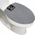 GORILLA GRIP Thick Memory Foam Toilet Lid Seat Cover, Soft Velvet, Machine Wash, Graphite, 19.5x18.5