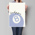 Exaricucer 8 20x30inch Funny Ball Posters Blue Lucky You Girly Wall Decor Coquette Pool Balls Art Trendy College Dorm