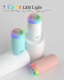 Plant Humidifier, 350ml USB Mini Humidifier for Plants, Small Humidifier with Night Light, Cool Mist for Indoor Use