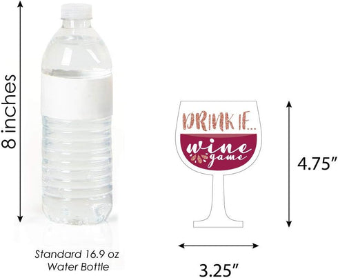 Big Dot of Happiness Drink If Game - But First, Wine - Wine Tasting Party Game - 24 Count
