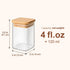 4oz 16 Pack, 54 ComSaf Spice Jars with Label Glass Spice Jars with Bamboo Lid, Small Seasoning Containers with Black